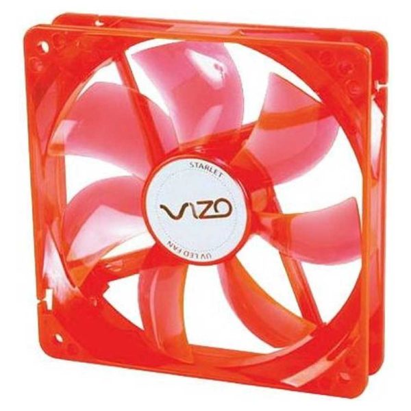 Вентилятор для корпуса 80-80-15 3pin VizoUvled 80-OR оранжевый подсветка