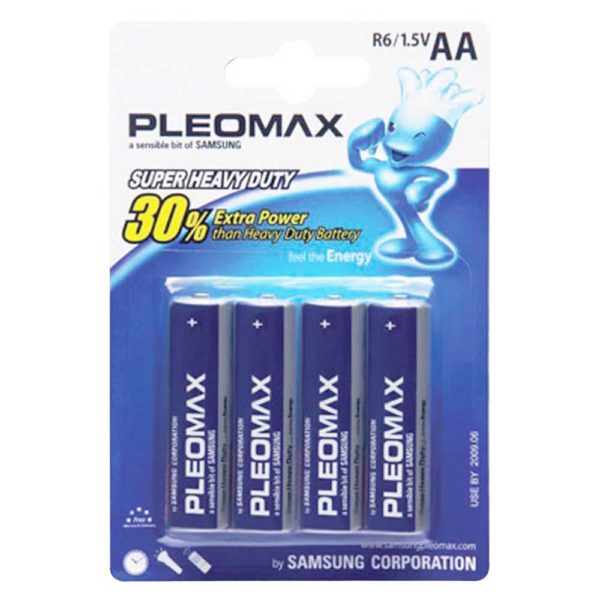 Батарея AA SAMSUNG PLEOMAX R6 1.5V (4 штуки)