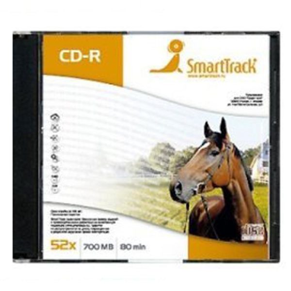 Диск CD-R SmartTrack 700Мб 80 min 52х Slim Inkiet