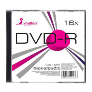 Диск DVD-R SmartTrack 16х 4.7Gb  Slim inkjet