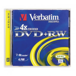 Диск DVD+RW 4.7 Gb 4x  Verbatim J/B VDL+ (43229/43246)