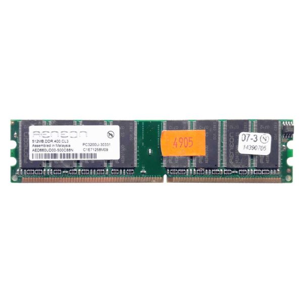 Модуль памяти DDR 512 Mb PC-3200 400 Mhz