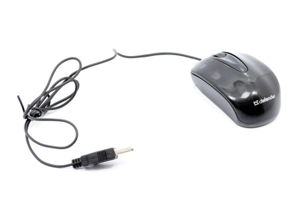 Мышь USB Defender Optimum MS-130 Black 2кн+кл 800dpi Чёрная