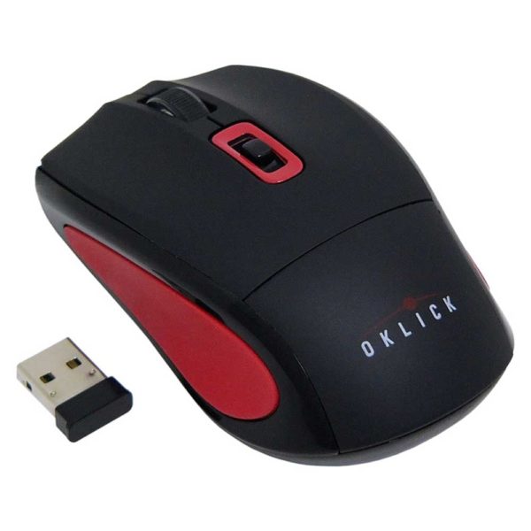 Мышь USB Oklick 425MW Б/П Red/Black