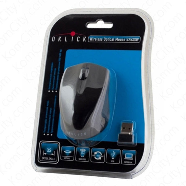 Мышь Oklick 525XSW USB Беспроводная Black