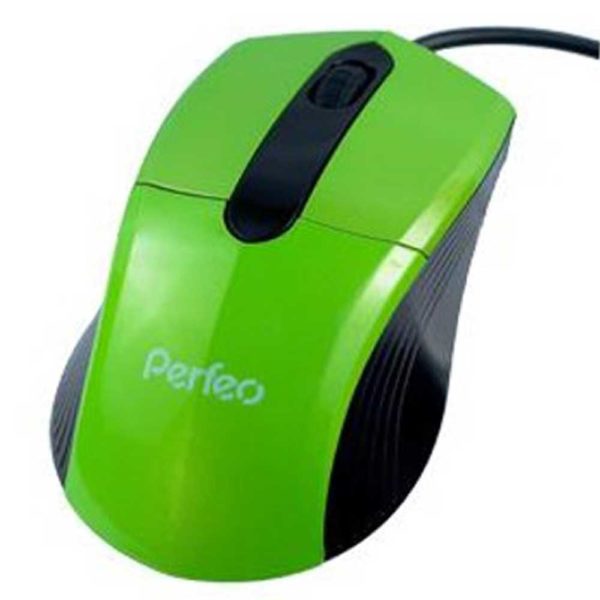 Мышь USB Perfeo COLOR PF-203 Green (PF-203-OP-G) Зеленая