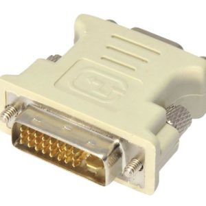 Переходник для видеокарты DVI-I – VGA, SVGA (D-SUB) White Белый