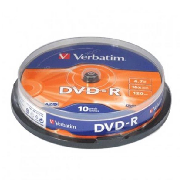 Диск DVD-R Verbatim 4,7 Gb 16х (10 шт. на шпиле)