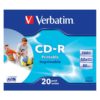 Диск CD-R Verbatim 700Мб 80 min 52x Data Life+ Slim Printable