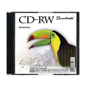 Диск CD-RW SMART Track 700Mb 4x -12x Slim