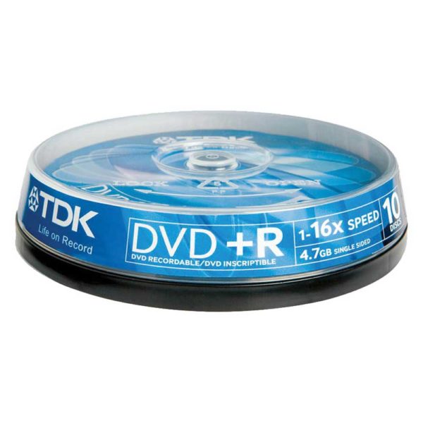 DVD+R TDK 4,7 Gb 16x (10 шт)