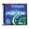 Диск DVD-RW VERBATIM 4,7 Gb 4x Slim (43635)
