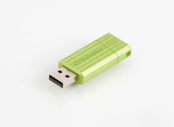 Адаптер Flash 8 Gb USB 2.0 Verbatim PinStripe Зелёный (47396)