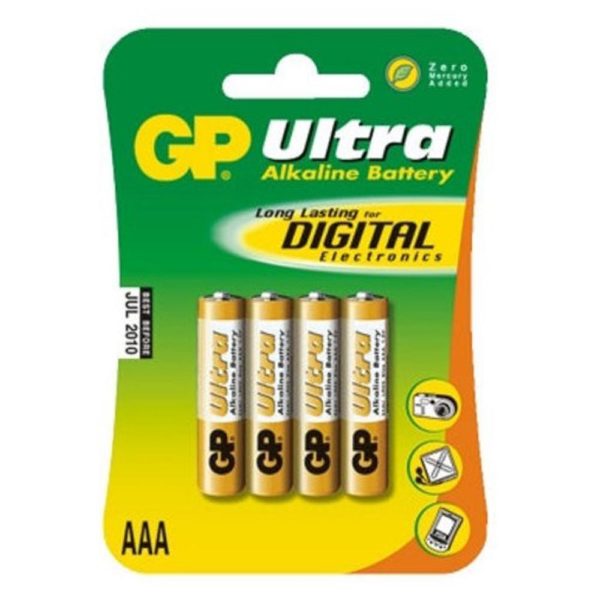 Батарея AAA GP LR03/4BL Ultra (4 шт в блистере)