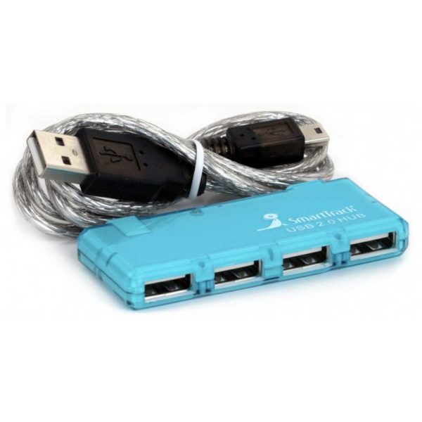 HUB USB 2.0 4-port SmartBuy HabMaster Blue (STHA-6110-B) Голубой