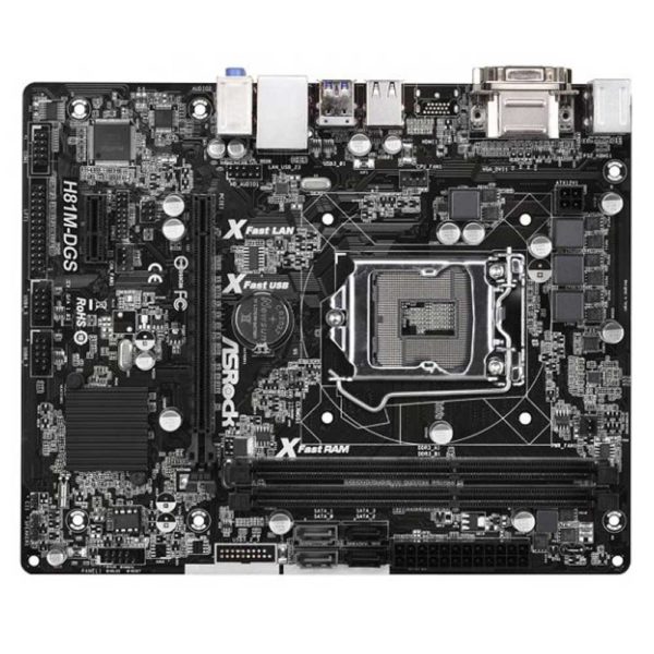 Материнская плата ASRock H81M-DGS mATX 2xDDR3-1600 LGA1150