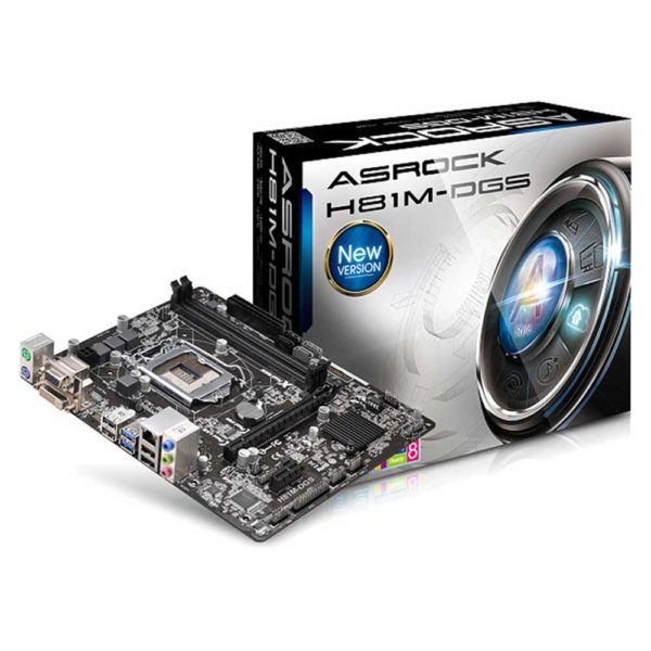 Материнская плата ASRock H81M-DGS mATX 2xDDR3-1600 LGA1150