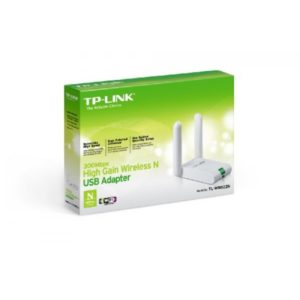 Адаптер беспроводной TP-LINK TL-WN822N USB, 802.11n, 300 Мбит/с, 2 всенаправленные антенны – 3 dBi, Передатчик – 20 dBM