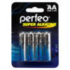 Батарея AA Perfeo Super Alkaline LR6-4BL (4 шт в упаковке)