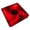 Вентилятор для корпуса 80x80x15 3-pin Gembird Red (Красная подсветка)