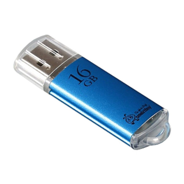 Адаптер Flash 16 Gb USB 2.0 SmartBuy V-Cut Blue Синий