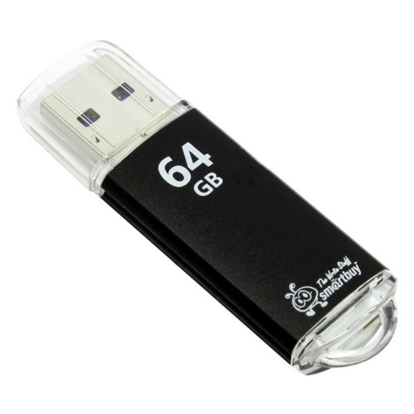 Адаптер Flash 64 Gb USB3.0 SmartBuy V-Cut Black (SB64GBVC-K3)