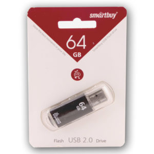 Флеш-накопитель 64 ГБ USB 3.0 SmartBuy V-Cut Black (SB64GBVC-K3)