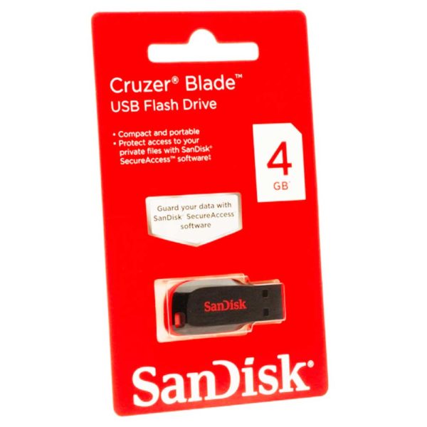 Адаптер Flash 4 Gb USB 2.0 Sandisk Cruzer Blade (SDCZ50-004G-B35)