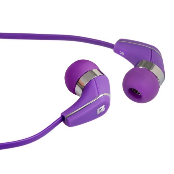 Гарнитура DEFENDER Pulse 302 Violet Фиолетовая 4-пин 3,5 мм jack, кабель 1.2 метра с микрофоном
