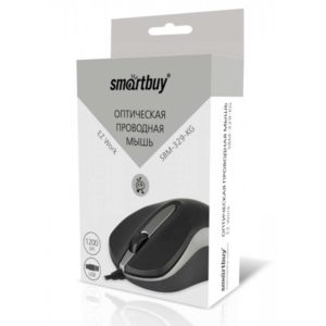 Мышь USB SmartBuy 329 Black-Grey Чёрно-серая (SBM-329-KG)