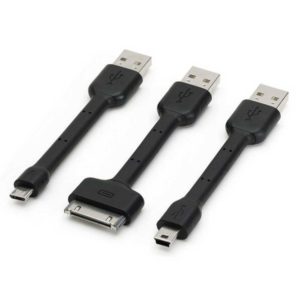 Набор кабелей 3 в 1 “Griffin” Mini USB, Micro USB, Apple iPhone 30-pin