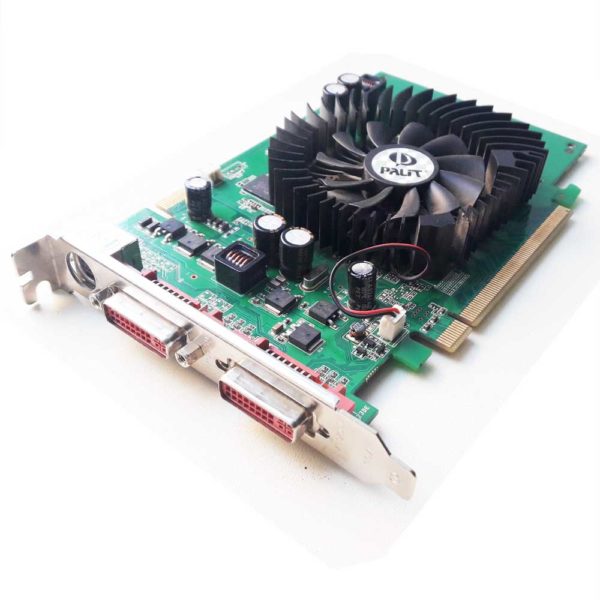 Видеокарта PCI-E 256Mb PALIT Geforce 8600GT 2xDVI TV-out 128-Bit DDR3 Б/У
