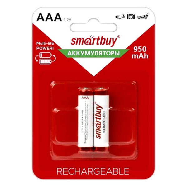 Аккумулятор АAА HR3-2BL 950mAh Smartbuy (2шт. в упаковке)