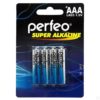 Батарея AAA LR03-4BL Perfeo Super Alkaline (4 шт в упаковке)