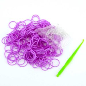 Резинки для плетения Фиолетовые (200шт)