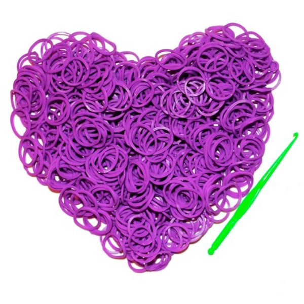 Резинки для плетения Фиолетовые (600шт)