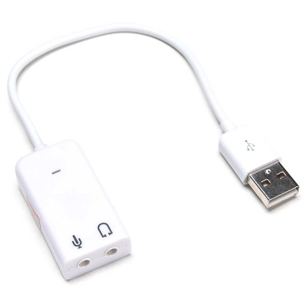 Звуковой адаптер S/B USB 2.0 ASIA 8C V 7.1 Channel White Белый RTL