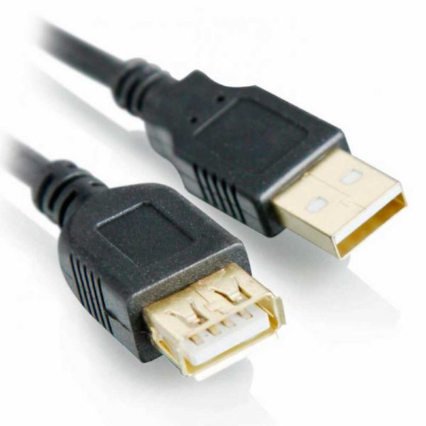 Удлинитель USB-2.0 Am/Af 3 метра PRO позолоченные контакты с фильтрами 5bites UC5011-030A Чёрный