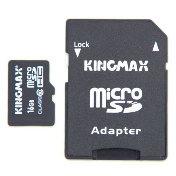 Карта памяти Kingmax 16 Gb (Micro-SD) Class 10 + адаптер SD