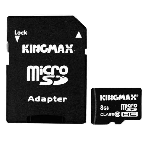 Карта памяти Kingmax 8 Gb (MicroSD) Class 10 + адаптер SD