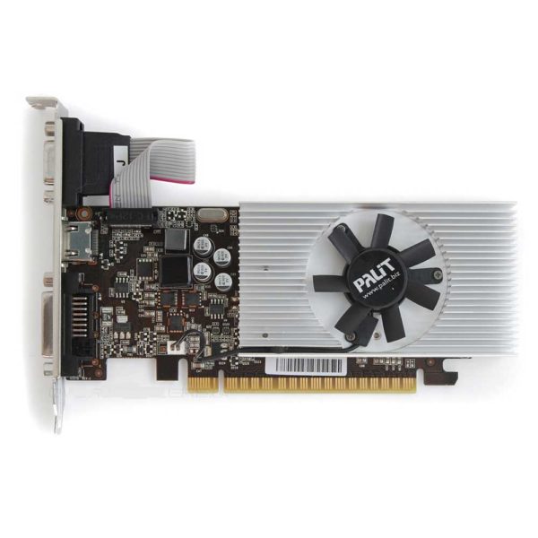 Видеокарта PCI-E 1024Mb GeForce GT730 Palit 128bit DDR3 VGA, DVI, HDMI LowProfile OEM (NEAT7300HD01)
