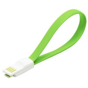Дата-кабель USB -micro USB Smartbuy, магнитный, длина 0,2 метра Green Зеленый (iK-02m green)