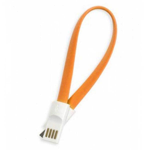 Дата-кабель USB -micro USB Smartbuy, магнитный, длина 0,2 метра Orange Оранжевый (iK-02m orange)