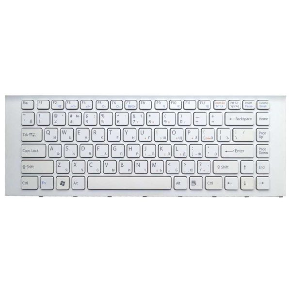 Клавиатура для ноутбука Sony Vaio VPC-EA, VPCEA White Белый (148792471, 012-104A-3201-A)