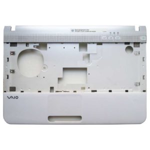 Верхняя часть корпуса ноутбука Sony Vaio PCG-61211V, VPCEA4M1R, VPCEA3M1R White/Silver Белая/Серебристая (012-130A-2984-B) + тачпад (Synaptics TM1441, TM-01441-001)