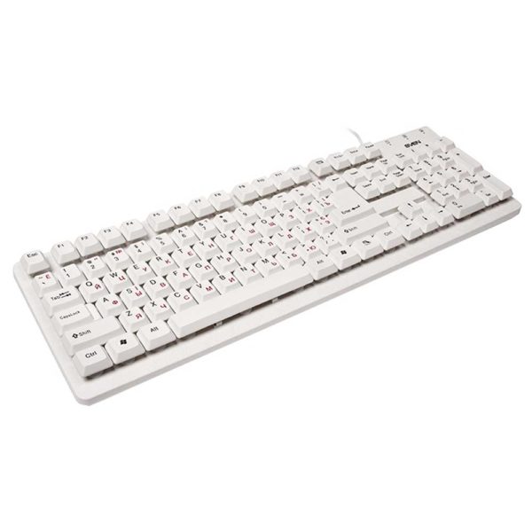 Клавиатура USB Sven Standard 301 White Белая