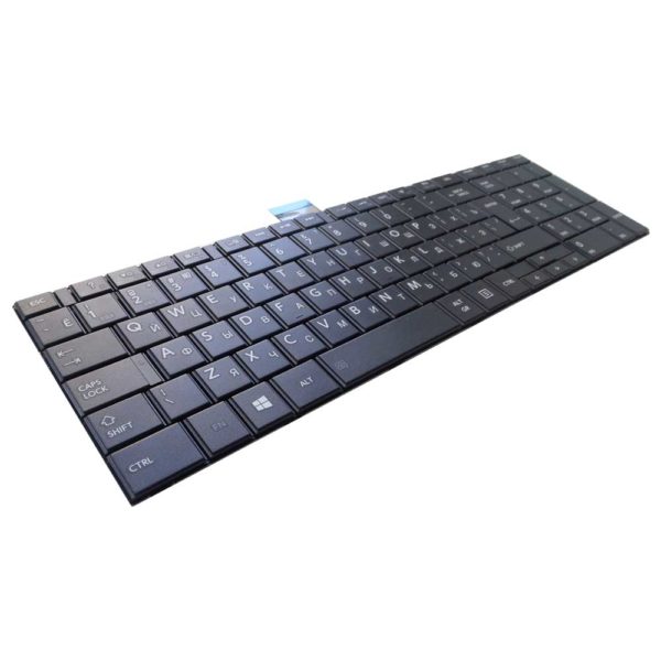 Клавиатура для ноутбука Toshiba Satellite C50, C70, C70D, C75, C75D, C850, C850D, C855, C855D, C870, C870D, C875, C875D, L50, L850, L850D, L855, L855D, L870, L870D, L875, L875D, P870, P875, P850, P855 Black Чёрная без рамки (0KN0-ZW2RU23, NSK-TT4SU 0R, 9Z.N7TSU.40R)