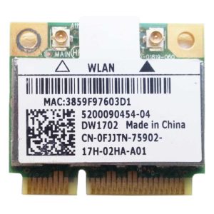 Модуль Wi-Fi + Bluetooth BT 3.0 Mini PCI-E Atheros AR5B195 802.11b/g/n (DW1702, CN-0FJJTN, ATH-AR5B195)
