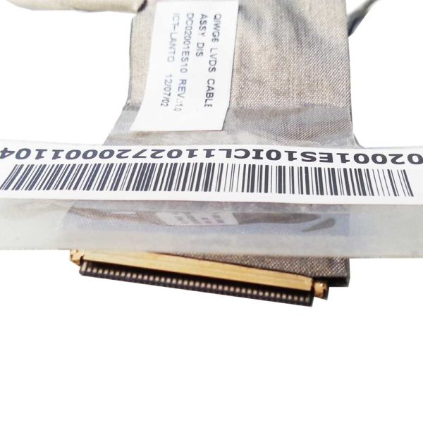 Шлейф матрицы ноутбука Lenovo G580, G585, G480 40-pin -> 30-pin + 5-pin (DC02001ES10 REV.:1.0, QIWG6 LVDS CABLE)