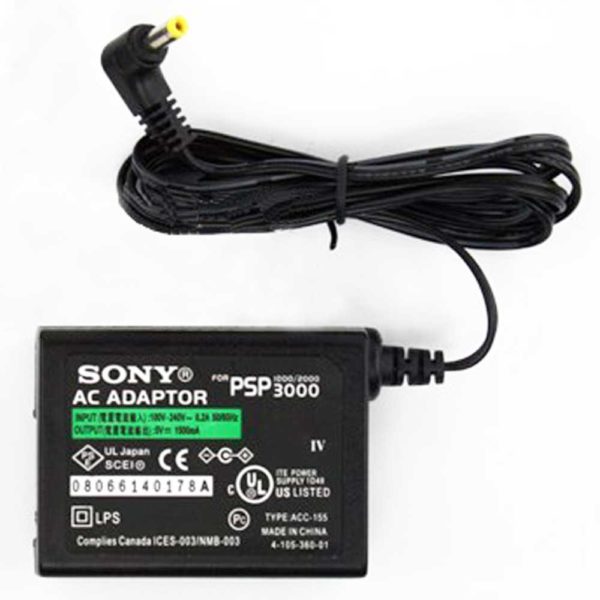 Сетевое зарядное устройство для Sony PSP 1000/2000/3000 Блистер (PSP-380)